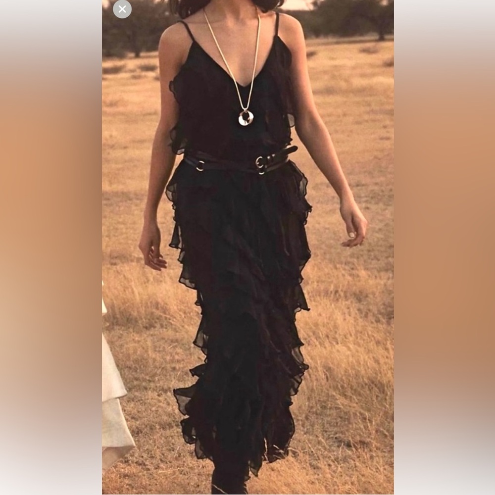Anthropologie BHLDN Jia Ruffle Gown